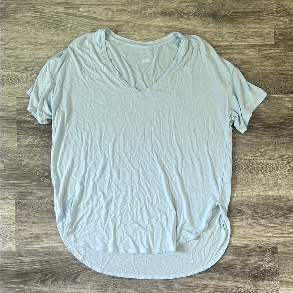 American Eagle Outfitters Green Relaxed Short Sleeve Tee
